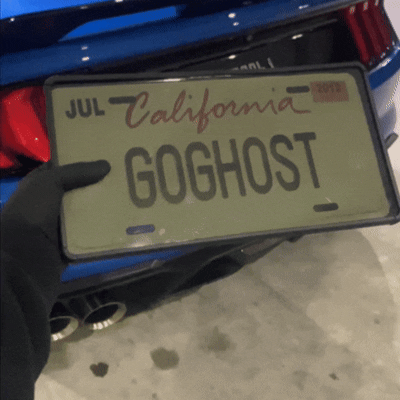 Ghost Blackout Plate