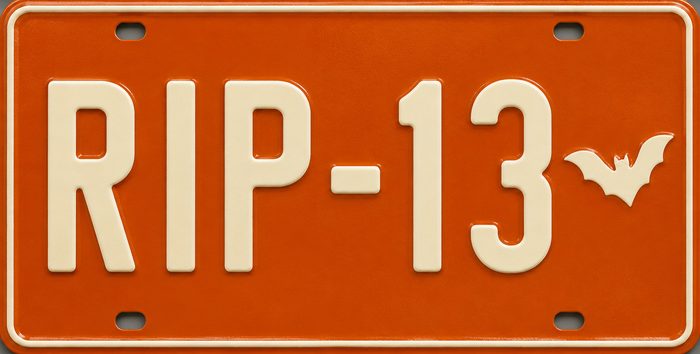 RIP-13 cemetery license plate
